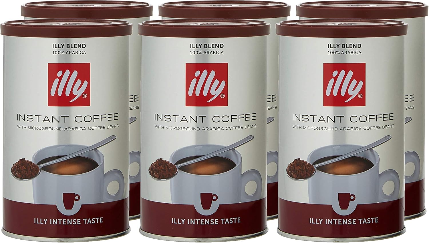 illy Intenso Taste Instant Coffee, 95g (Pack of 6) Amazon.co.uk Grocery