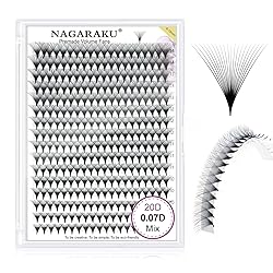 NAGARAKU Premade Fans Eyelash Extensions 320 Fans