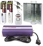 Apollo Horticulture GLK600LS24 600 Watt Grow Light Digital Dimmable HPS MH System for Plants Air Cool Hood Set