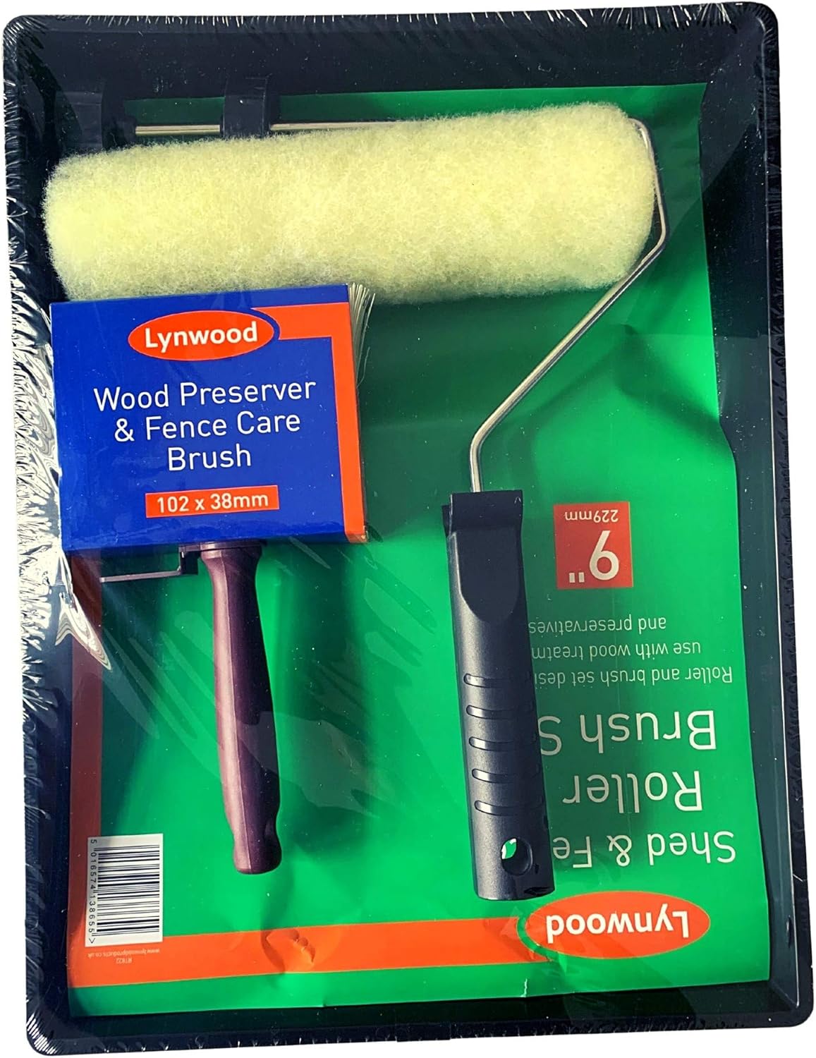 Lynwood 3 Piece Shed Fence Wood Paint Roller Set, Wood Preservatives & Treatments, 9", Black, 9" Shed & Fence Roller Set - Image 3