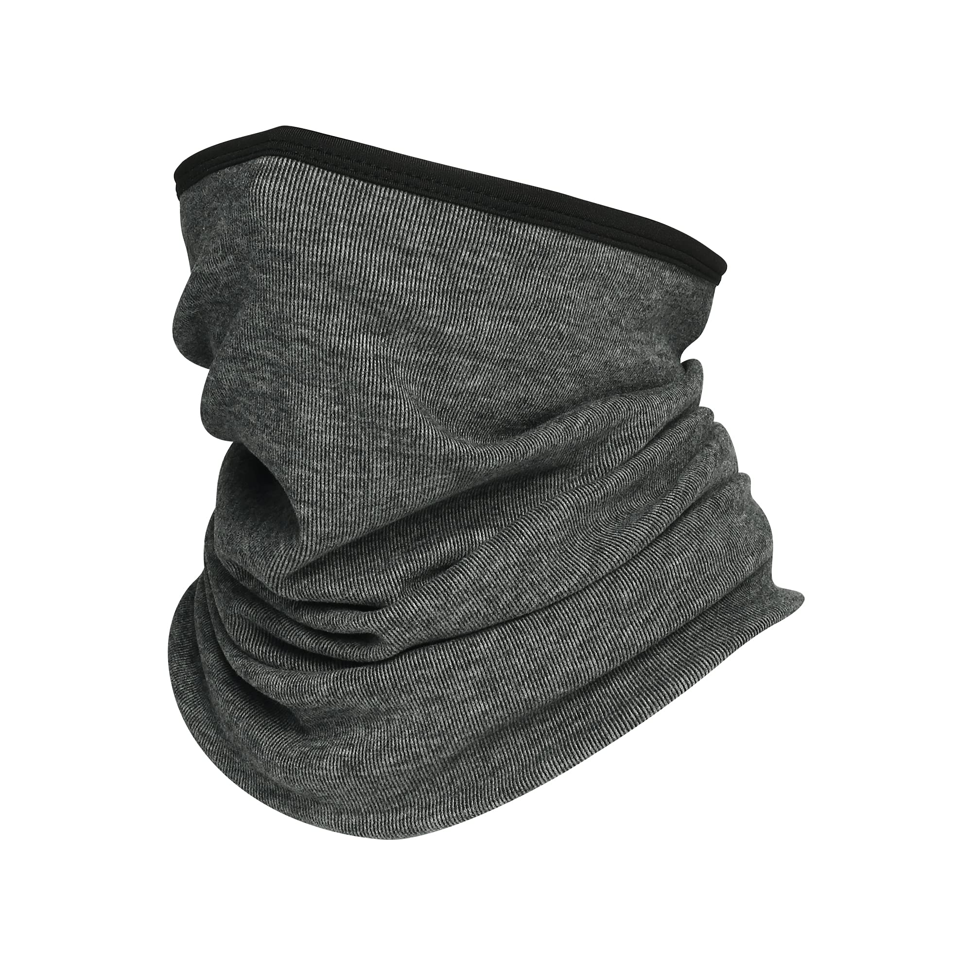 Oscenny Snood Elastic End Finished Locked Thermal Long Size Snood Cover Nose Neck Mouth and Ears Snoods for Men Women Skiing Cycling Motorcycle Running Biking Winter(Gray)