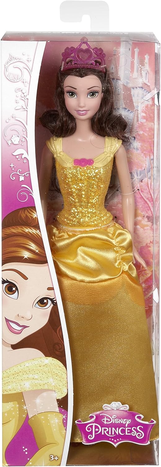 Disney Princess Sparkle Belle Doll, White,yellow - Image 4