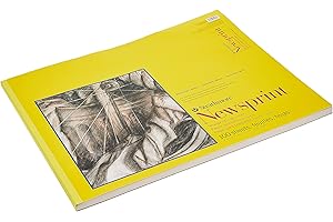 Strathmore 300 Series 18" x 24" Tape Bound Newsprint Sketch Pad, 100 Sheets/Pad (STTP3079181)
