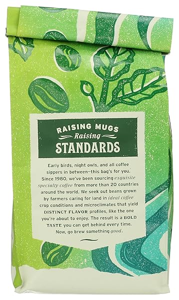 WHOLE FOODS MARKET, EL VOLCAN LIGHT ROAST WHOLE BEAN COFFEE, MANDARIN ORANGE, HONEY & BROWN SUGAR, 12 OUNCE