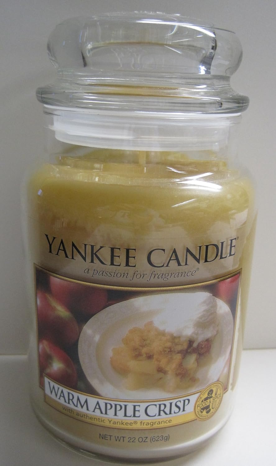 Yankee Candle 22 oz Jar Warm Apple Crisp Home & Kitchen