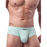 iKingsky Men's Cheeky Briefs Sexy Mid Coverage Back Underwear Low Rise Under Panties for Men