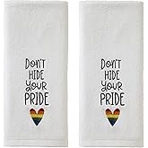 SKL Home Don’t Hide Your Pride Hand Towel Set, 25" x 16", 2 Count