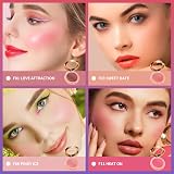 Oulac Shimmer Blusher F06 Pinky Ice Light Skin Hydrating Long-Lasting Vegan view 7