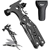 RUSH DEER 16-in-1 Camping Multitool, Valentines Day Gifts for Men Dad Gifts, Hammer Multi tool, Utility Knife Multitools for Men, Survival Gear and Supplies, Christmas Gift for Boy Husbands