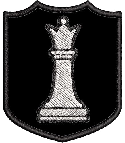 Amazon.com: White Knight Chess Piece Embroidered Premium Patch DIY  