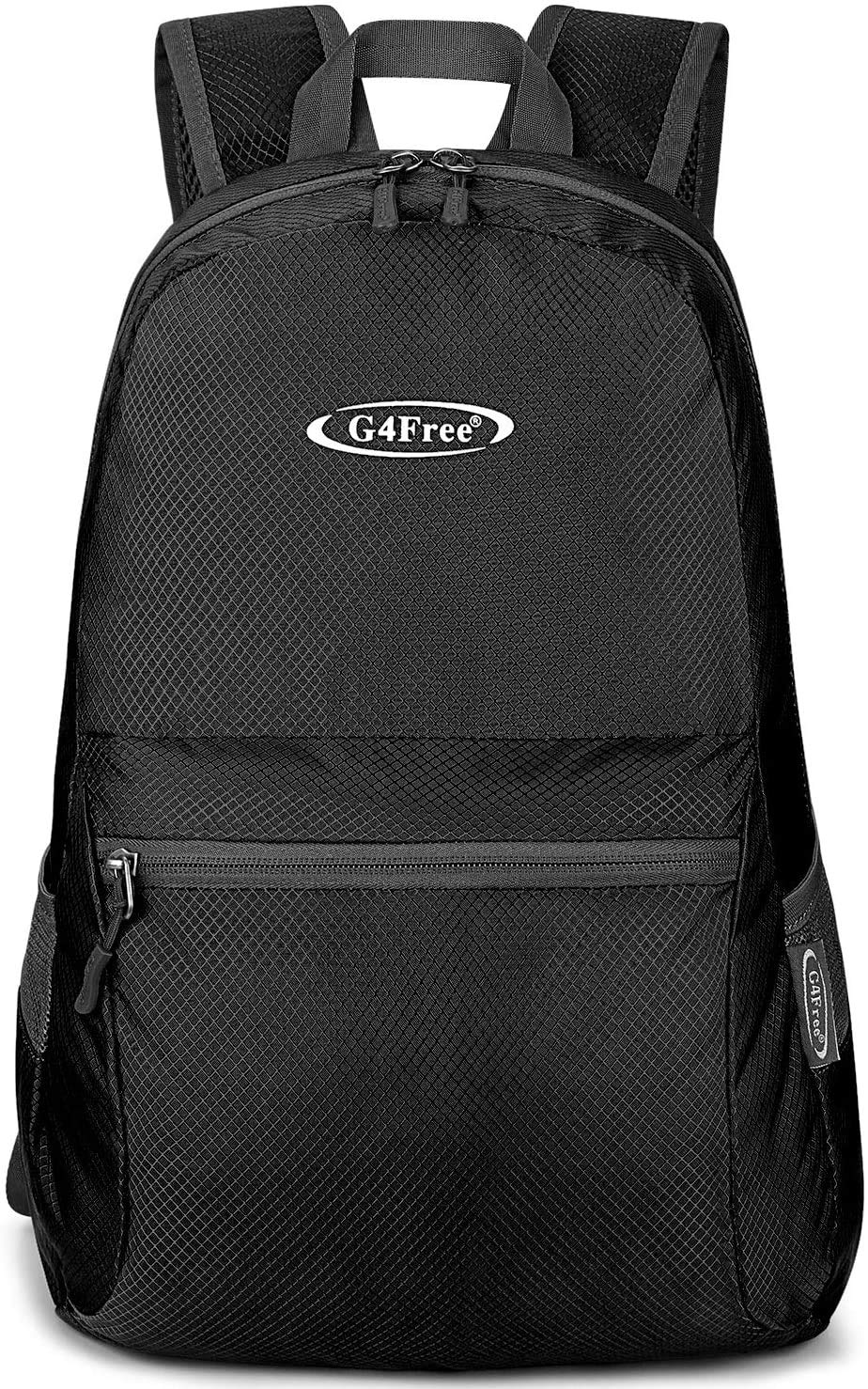 G4Free 20L Foldable Backpack Lightweight, Small Waterproof Backpacks Rucksack for Women Men, Nylon Daypack for Walking Hiking Travelling, Black01