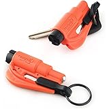 resqme The Original Keychain Car Escape Tool, Made in USA (Orange) - Pack of 2