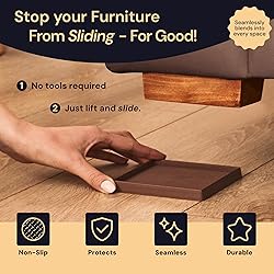 CasterMaster Non-Slip Furniture Pads Square Rubber