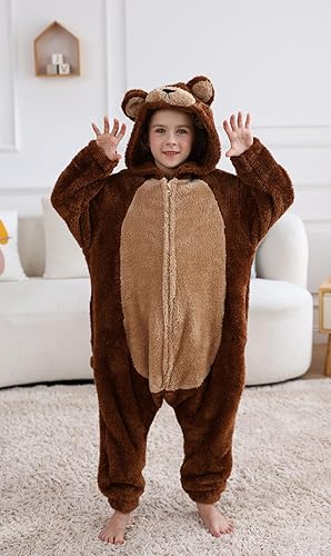 ATOZ Onesie for Kids, Animal Pajamas Halloween Cosplay Costume for