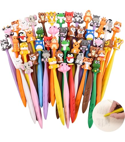 Amazon.com: LiYiQ 100-Piece Kawaii Cute Animal Pencil Eraser for