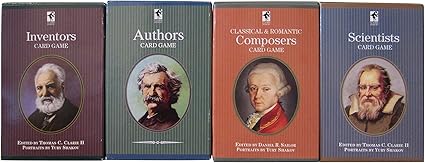Amazon Com Educational Playing Card Games Bundle 4 Items 1 Of Each Inventors Card Game Composers Card Game Scientists Card Game Authors Card Game Toys Games