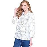Ali Miles womens Woven Button Front Tunic for Women