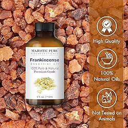 Majestic Pure Frankincense Essential Oil with Glass