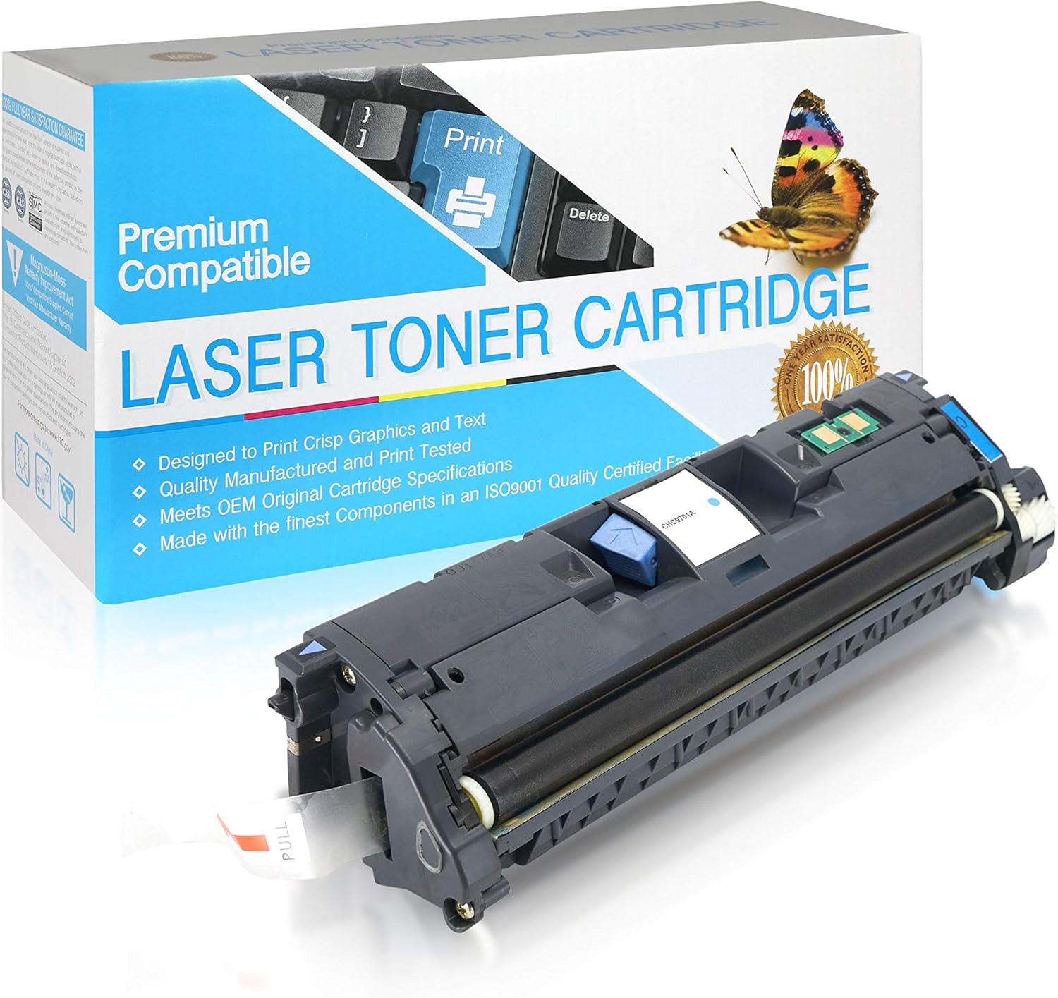 SuppliesOutlet Compatible Toner Cartridge Replacement for HP 122A / C9701A / 121A (Cyan,1 Pack)