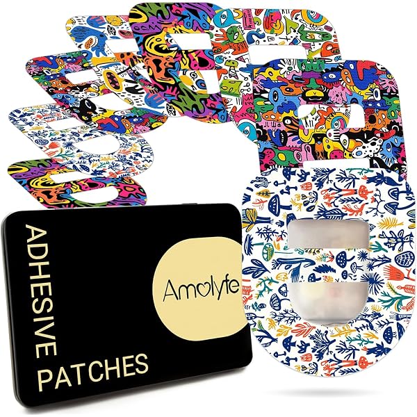 25pcs Waterproof Adhesive Overpatches For Omnipod 5 & Dash | CGM Sensor Patches, Day Of The Dead Design, Non-Fraying & Sweat-Proof - View #6