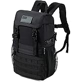 AZULDEZ Small Tactical Backpack 10L – Mini Military Molle EDC Daypack, Water Repellent Assault Pack for Hiking, Camping & Outdoor