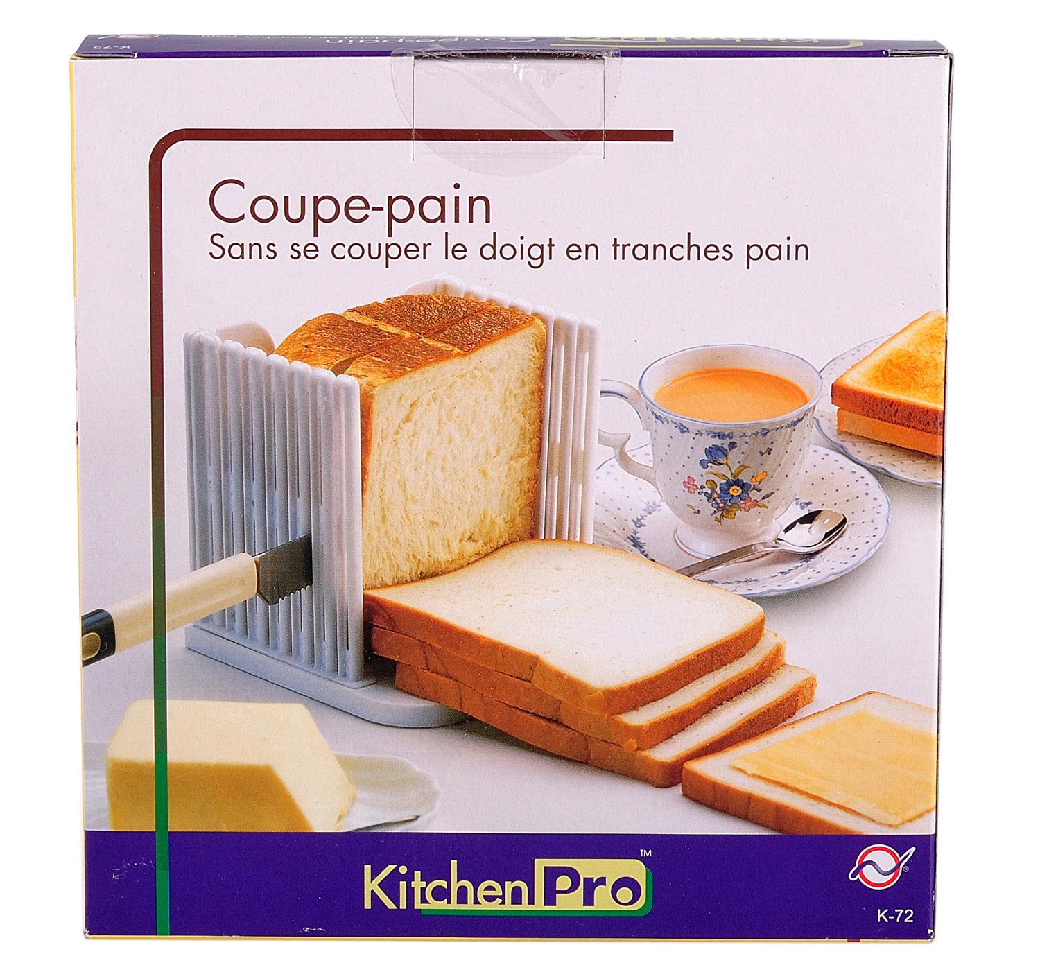 KITCHEN PRO Bread LOAF Slicer Slicing Cutting Guide CUTS Even Slices from CFU