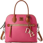 Dooney & Bourke Women's Domed Satchel in Pebble Grain Leather, Large Handbag with Adjustable Detachable Shoulder Strap