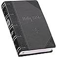 KJV Holy Bible, Giant Print Standard Size Faux Leather Red Letter Edition - Ribbon Marker, King James Version, Black /Gray (KJV Standard GP Editions)