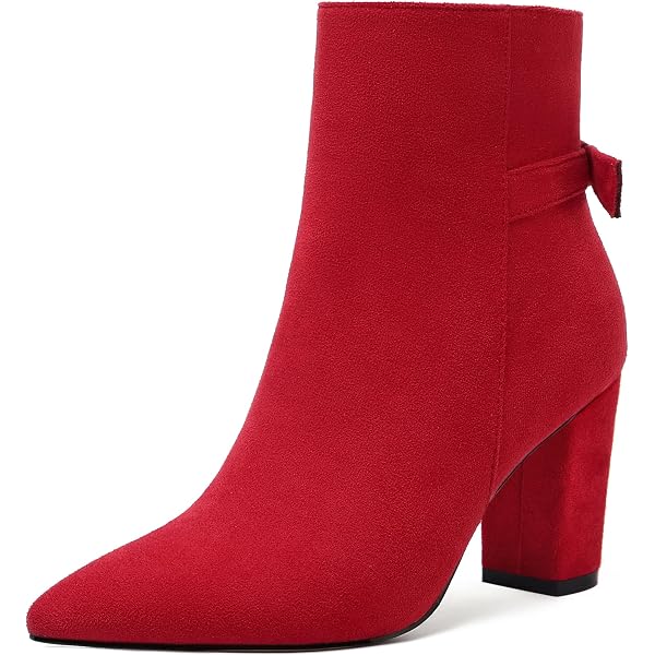 Bottines Lola Shoetique à Bout Ouvert Et Talon Aiguille Rouge - Taille 7 US (environ), Neuves Sans Boîte