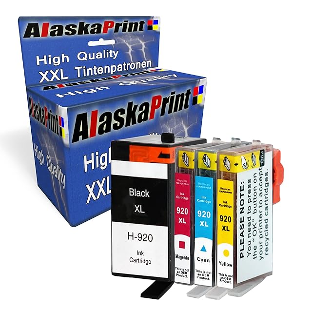 4X Druckerpatronen kompatibel für hp 920xl 920 XL für HP Officejet 6000 6500 7000 7500 7500A 6500A Plus E709 Tinte Drucker Pa