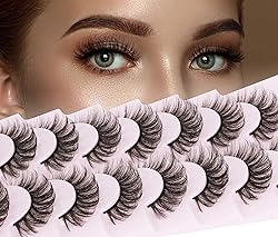 False Eyelashes Fluffy Mink Lashes Natural Wispy