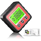 Digital Angle Gauge Level Box Protractor Digital Inclinometer Angle Finder Magnetic Base for Woodworking Building Drilling Ma