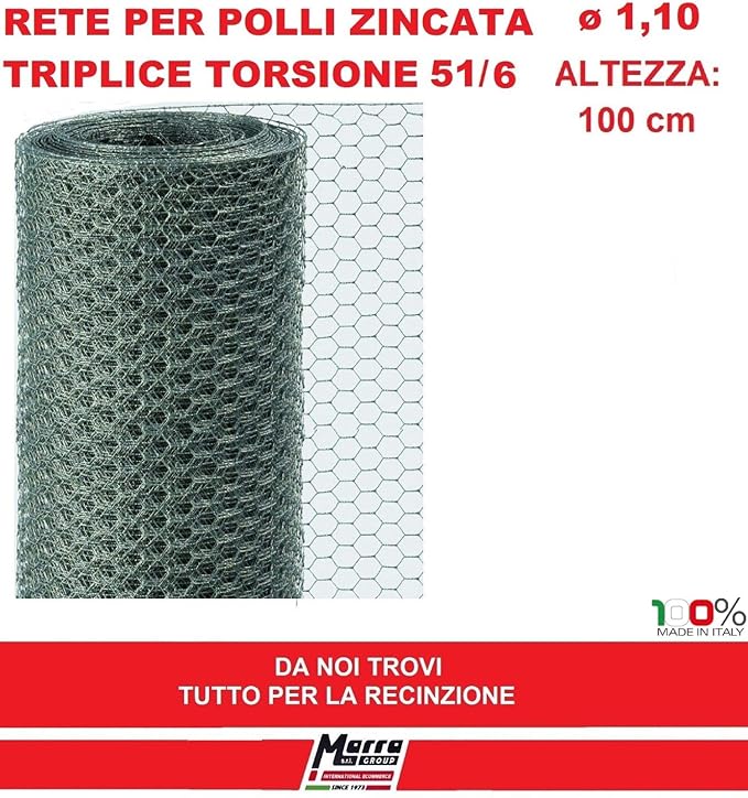 Rete Metallica Esagonale Zincata 1x10 Mt - Rete Protettiva Per - Foto 6