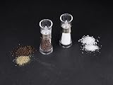 Cole & Mason Flip 180 Chrome Salt Mill Grinder 154mm Acrylic Ceramic Precision view 7