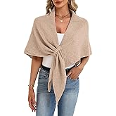 ELLEVEN Women’s Shawl Wraps – Soft Knitted Sweater Poncho Scarf, Cardigan Cape, Fashion Accessory Gift