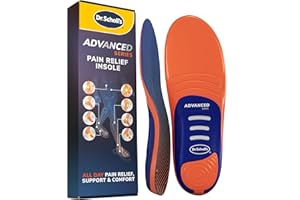 Dr. Scholl's Advanced Pain Relief Insoles for Men Women, Heavy Duty Orthotics Inserts for Work Shoes & Boots, Plantar Fasciit