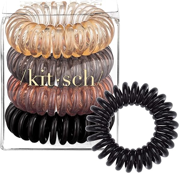 Kitsch Spiral Hair Ties, Coil Hair Ties, Phone Cord Hair Ties, Hair
