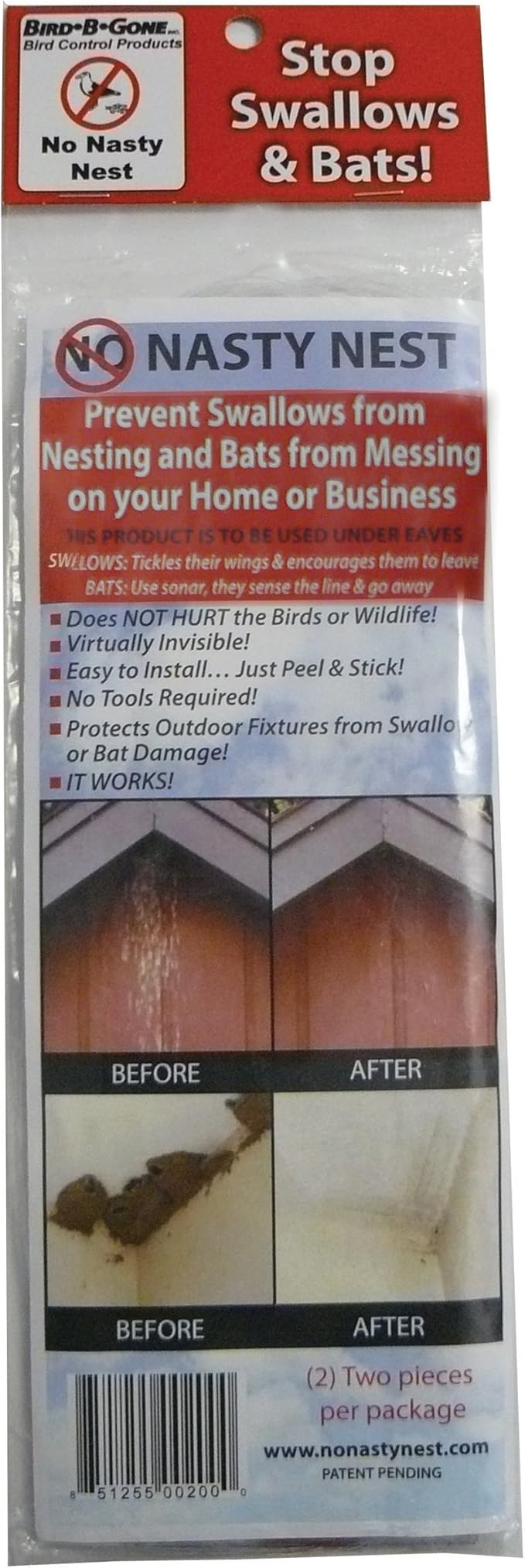 Amazon Com Bird B Gone Mmnnn 02 No Nasty Nest Swallow And Bat