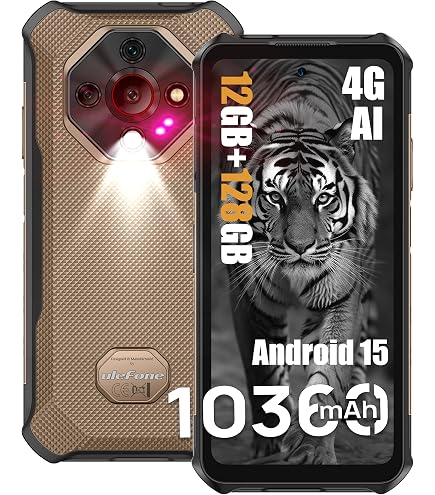 Amazon.com: OUKITEL Teléfono Android 14 resistente, 64 GB de ROM +