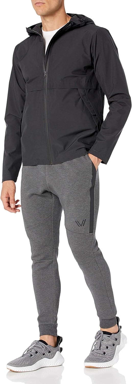 Peak Velocity Men's Windbreaker Full-Zip Jacket: Clothing