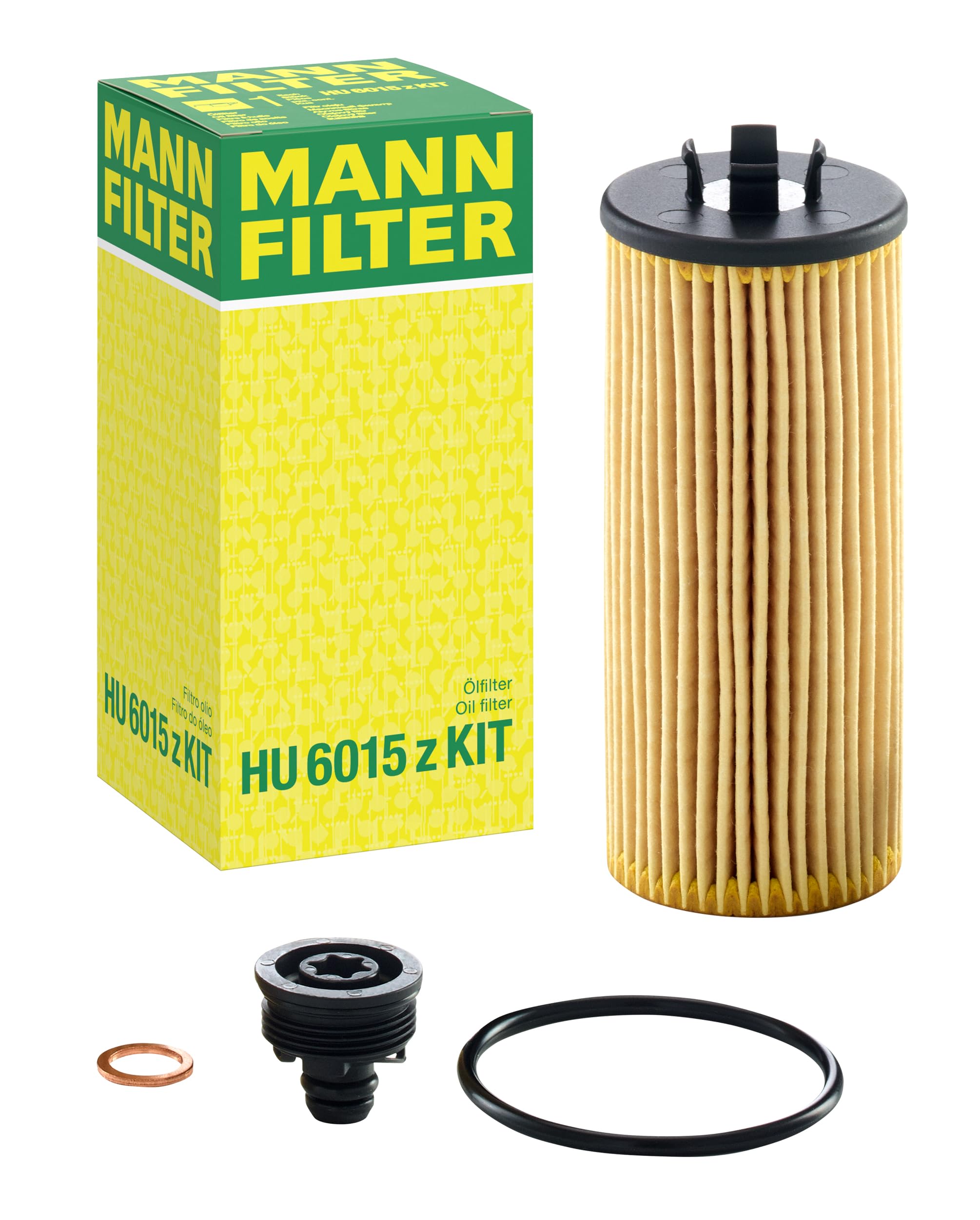 MANN-FILTER HU 6015 z KIT Oil Filter - for Cars + Transporters