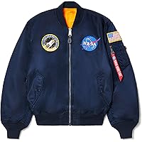 Alpha Industries Men's Apollo MA-1 Flight Jacket (XS, Black