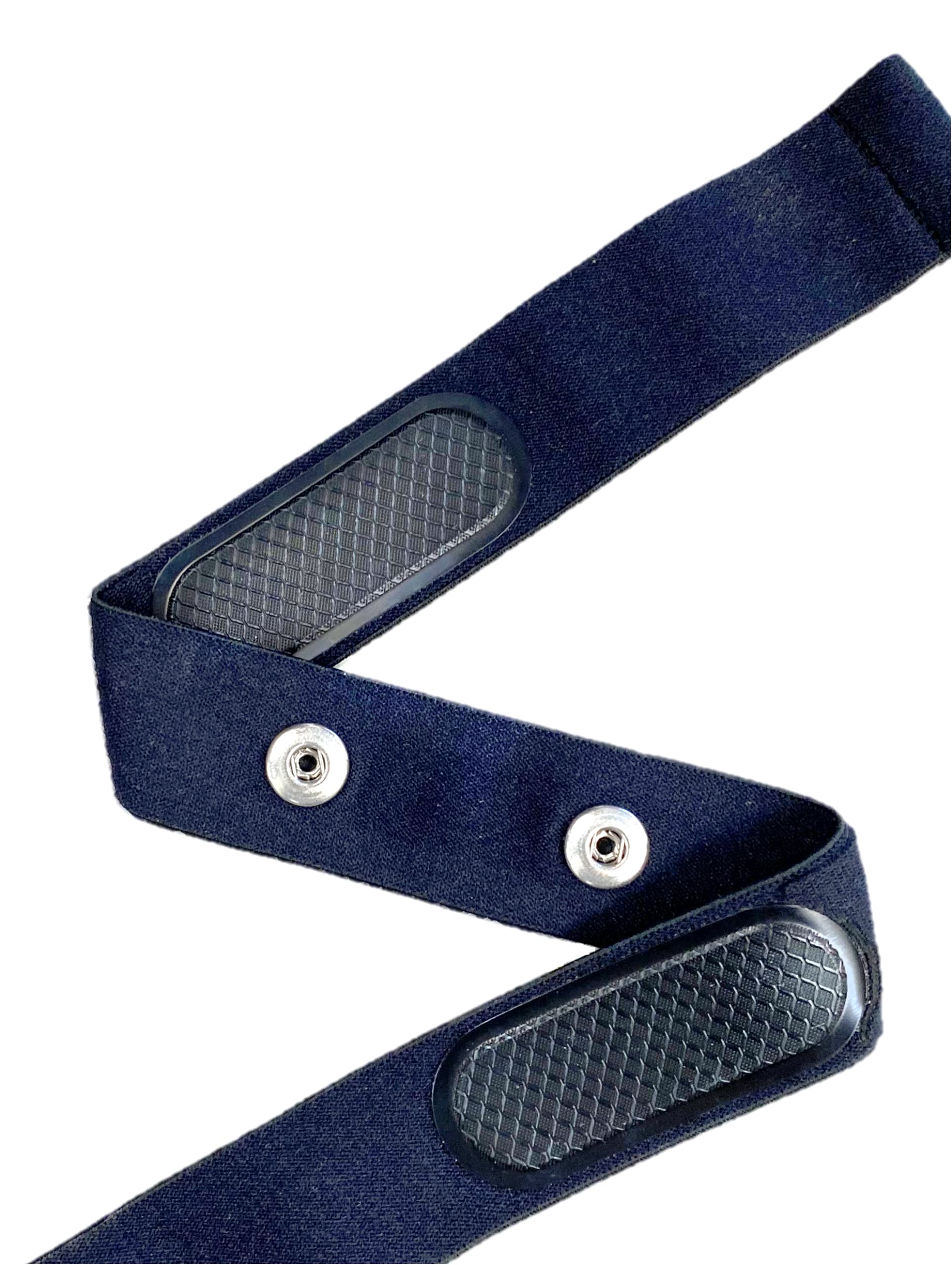 Heart Rate Monitor Replacement Chest Strap, Black Size S - XL Belt | Compatible with: Garmin HRM Dual, Wahoo TICKR, Polar H7, CARDIOSPORT