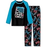 Beezizac Little & Big Boys Pajamas 2-Piece Cool Cozy Long Sleeve & Pants PJ Set Soft Kid Outfits Size 6-18
