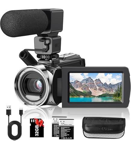 4K Video Camera Camcorder 48MP Vlogging Camera For YouTube 18X Digital Zoom,3.0" 270 Degree Rotation Screen Camera Recorder With Microphone, 2 - View #11
