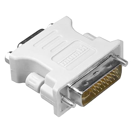 mumbi DVI Adapter (DVI-I zu VGA) DVI 24+5 zu VGA Adapter - Digital auf Analog Adapter für Grafikkarten, Beamer, und Monitore 