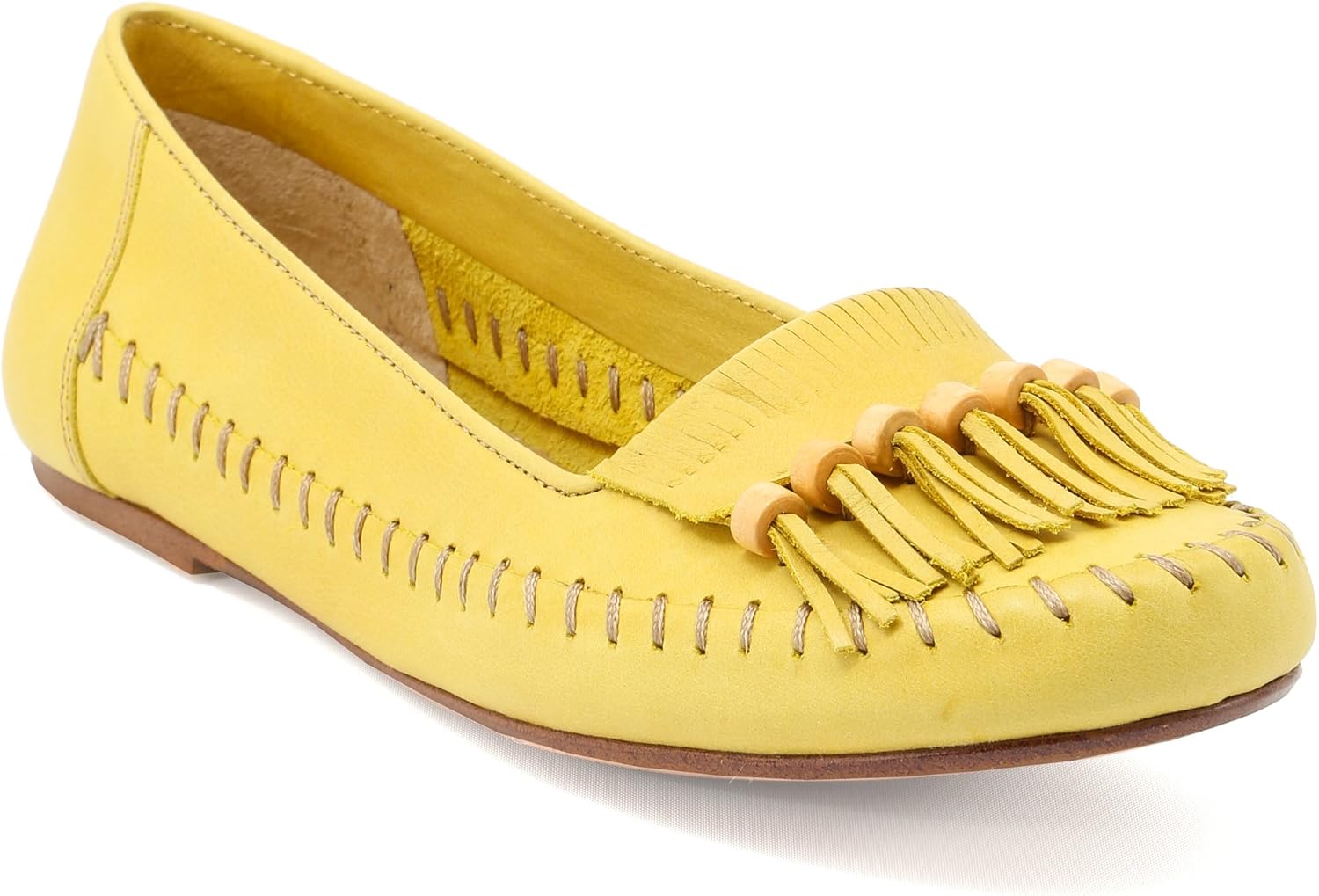yellow loafers womens
