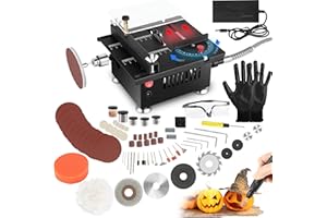 Riomeira Mini Table Saw, Mini Table Saw for Crafts – Speed, Angle & Height Adjustable, Compact Portable Design – Perfect for 