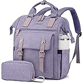LOVEVOOK Laptop Backpack for Women, 15.6 Inch Teacher Nurse Bag Work Travel Computer Backpacks Purse, College Bookbag for School, Water Resistant Daypack, 15.6 inch