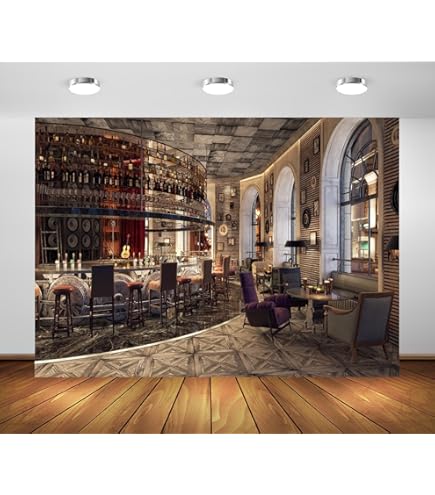 BELECO 5x3ft Fabric Luxury Night Club Bar Backdrop For - View #6